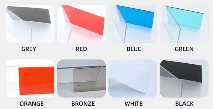 GOODLIFE Polycarbonat-Massivplatten in verschiedenen Farben für dekorative und funktionale Dacheindeckungen