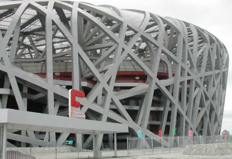 Klare 3,5 mm Polycarbonat Massivplatten, eingesetzt beim Projekt Nationalstadion Peking (Vogelnest)