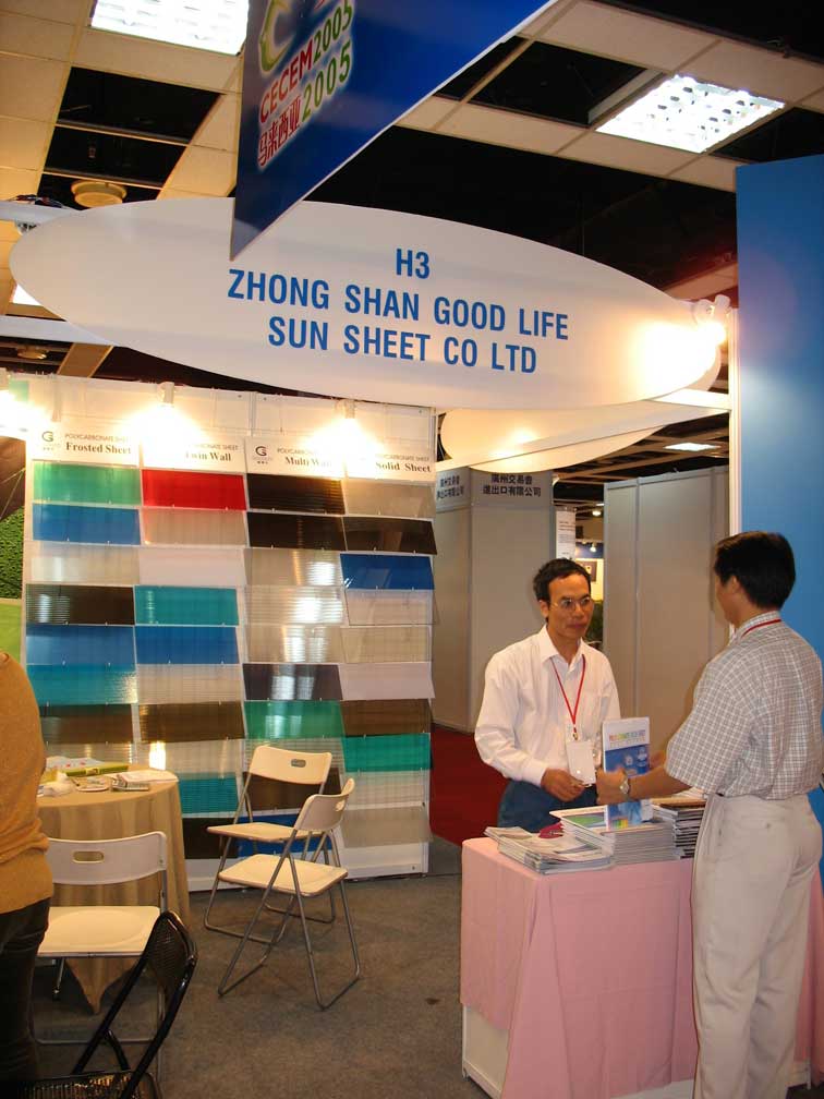 Förderung von Polycarbonat-Materialtechnologie auf der Messe in Malaysia