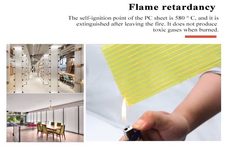 Fire resistance testing of Class B1 rated GOODLIFE polycarbonate hollow panels